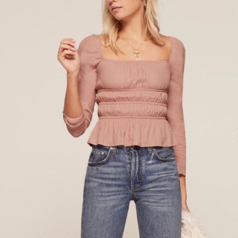 Laurent Top in Blush | S | Reformation